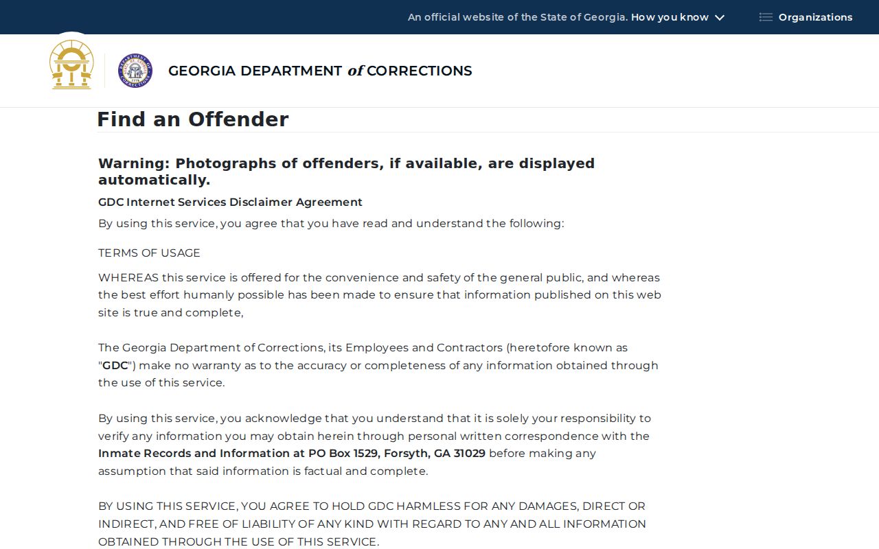 Johnson County arrest lookup Georgia state offender search