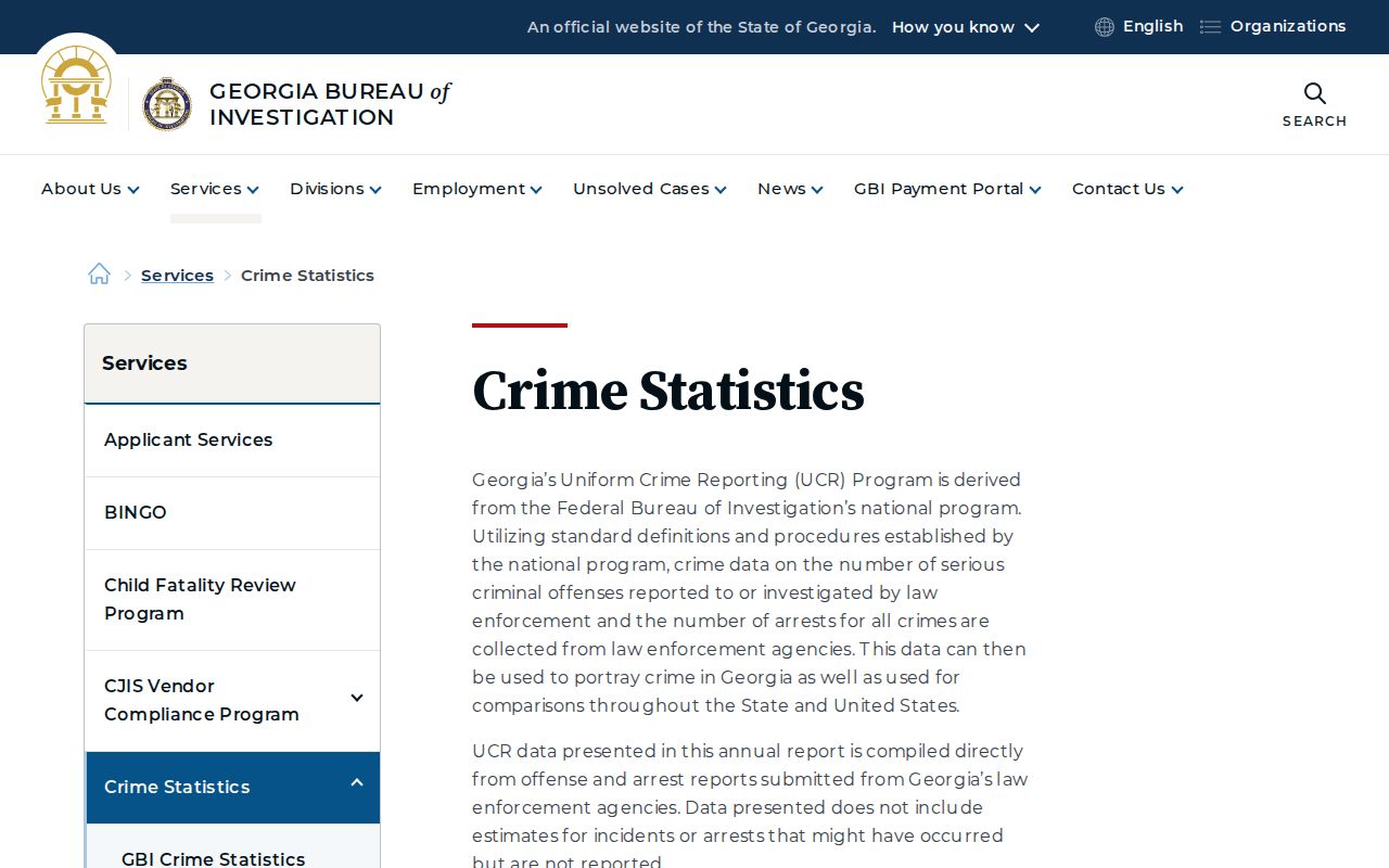 GBI crime statistics context for Johnson County criminal history