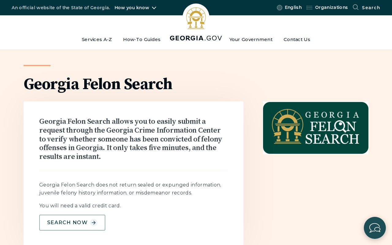 Georgia Felon Search for Johnson County criminal history