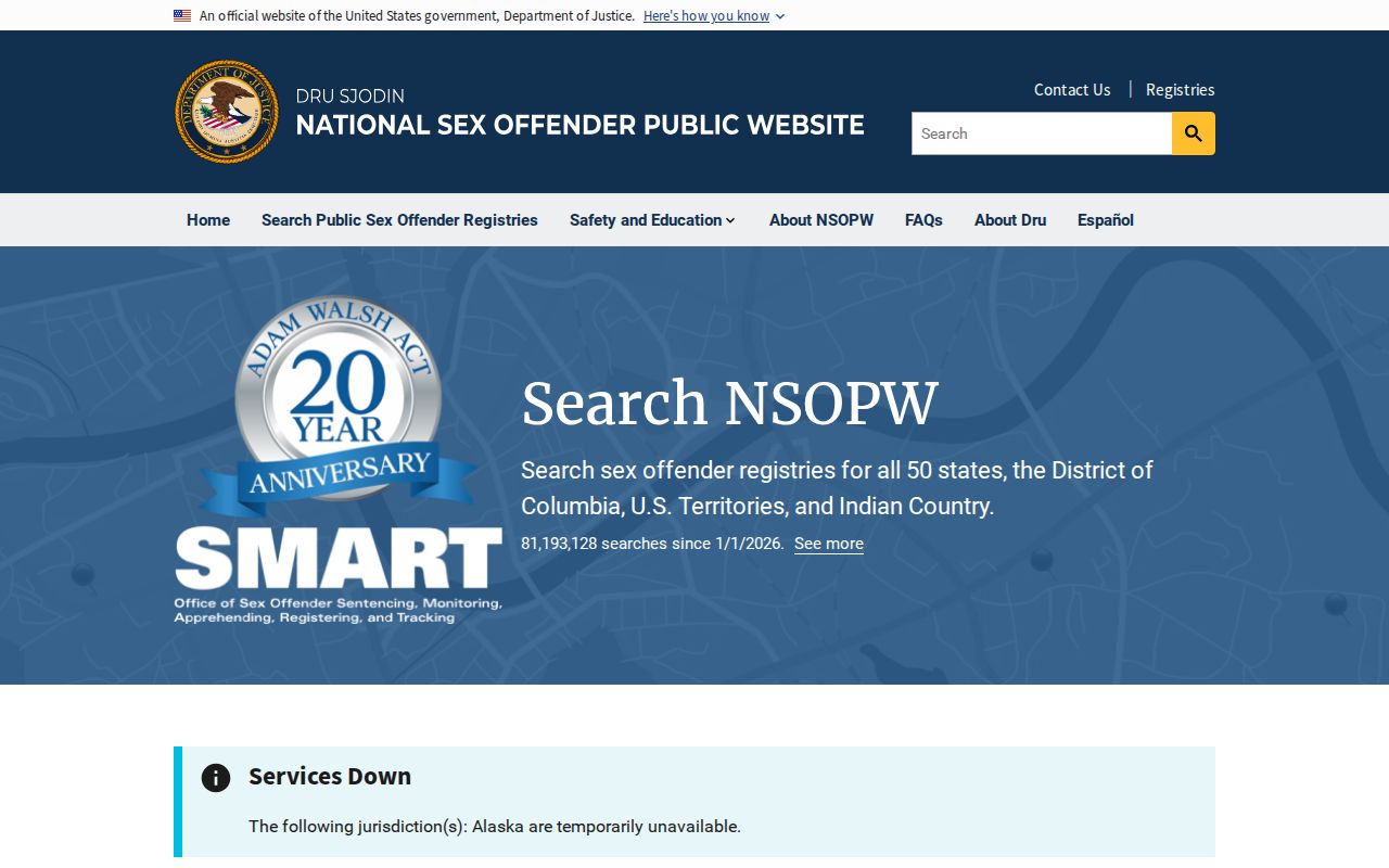Johnson County sex offender search national registry layer